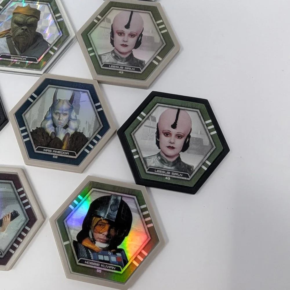 Topps Star Wars Galactic‎ Connexions Tiles Lot of 15 - Princess Leia R2-D2 Holo - Picture 3 of 16